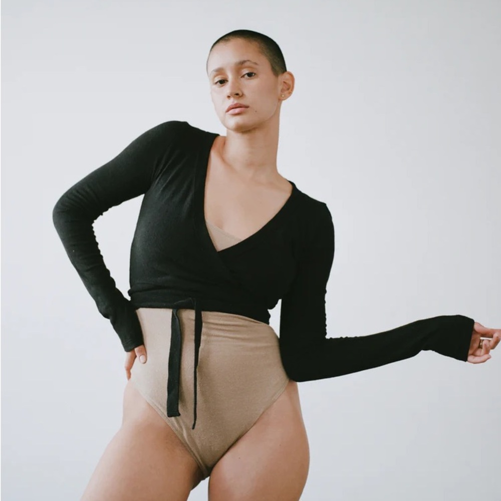 Ozma of California Dance Wrap Top Size Small